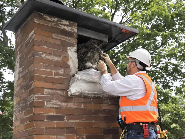 Humane removal of debris and animals by Belmont Chimney Sweep in Belmont, NC