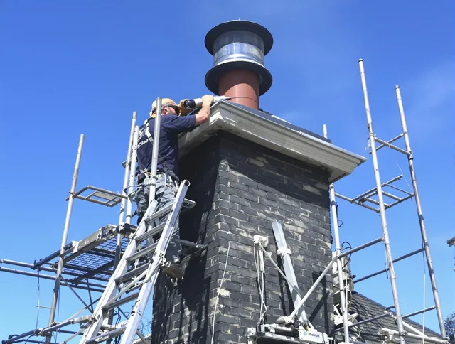 Sturdy chimney crown finished by Belmont Chimney Sweep in Belmont, NC