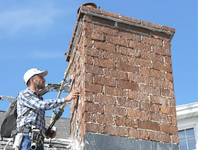 Brickwork for a chimney rebuild by Belmont Chimney Sweep in Belmont, NC