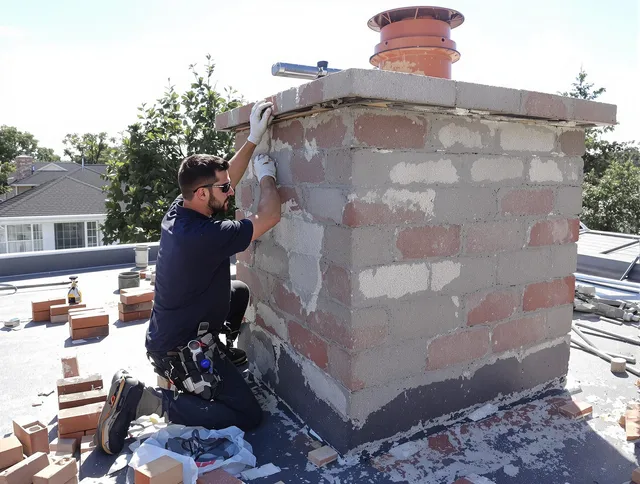 Advanced chimney repair process by Belmont Chimney Sweep in Belmont, NC