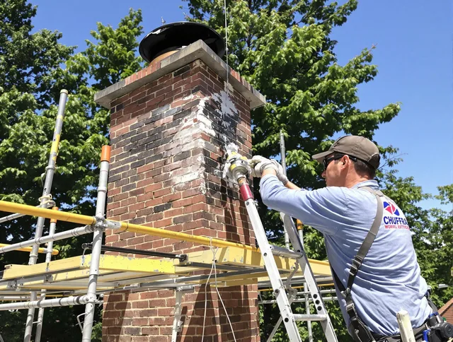 Structural chimney repair by Belmont Chimney Sweep in Belmont, NC