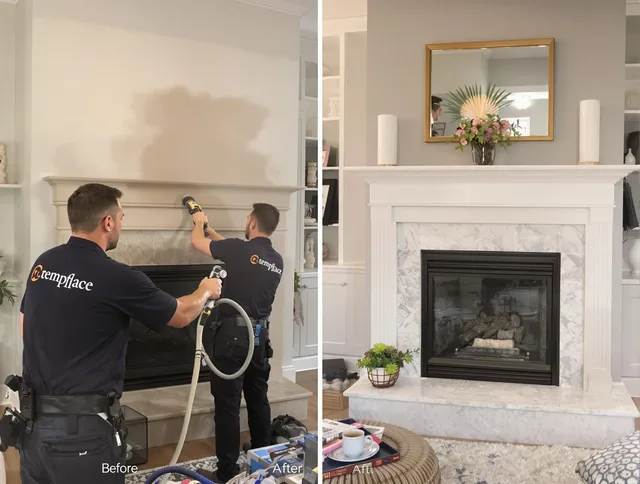 Professional soot removal by Belmont Chimney Sweep team in Belmont, NC